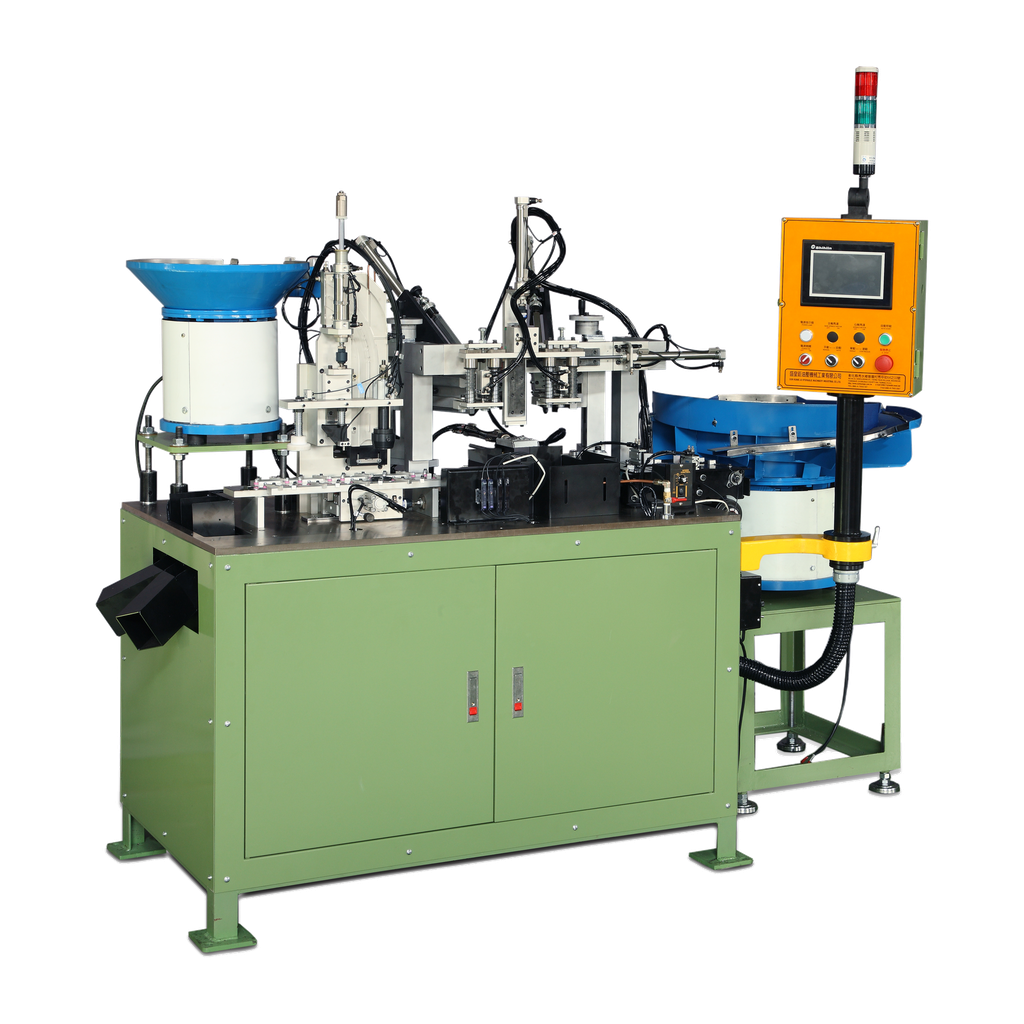 Oil seal trimming and spring insertion Machine