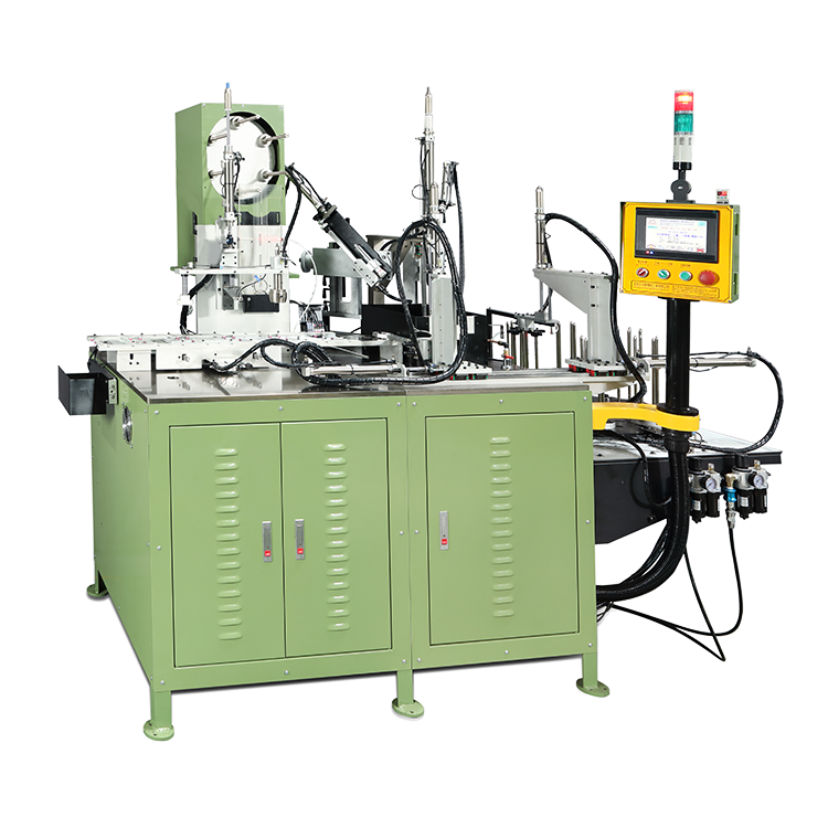 Oil seal trimming and spring insertion Machine